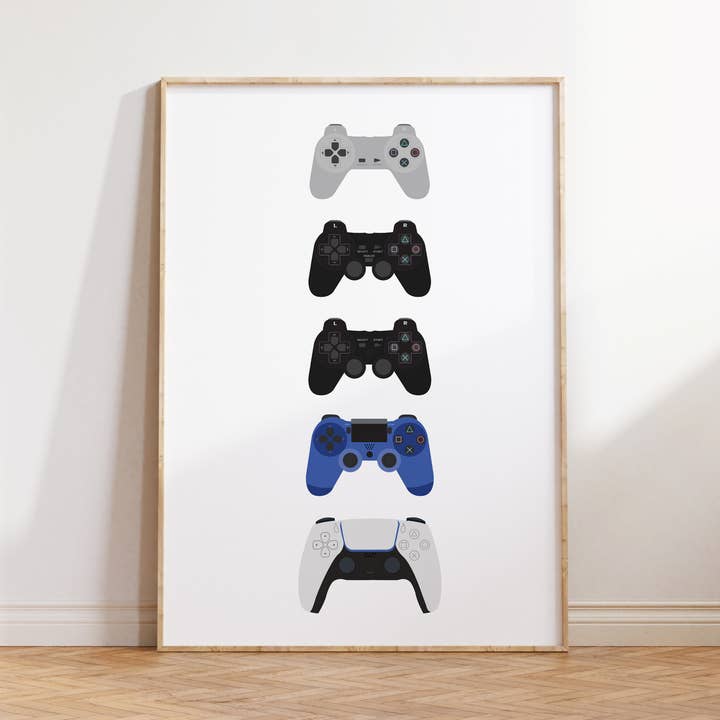 Playstation Evolution Kunstdruck für den Großhandel von Poppermost Prints