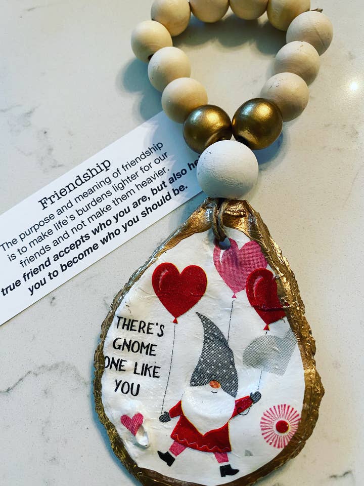 Gnome Valentine Print - Wine/Spirit Bottle charm for wholesale by Shore Hustle