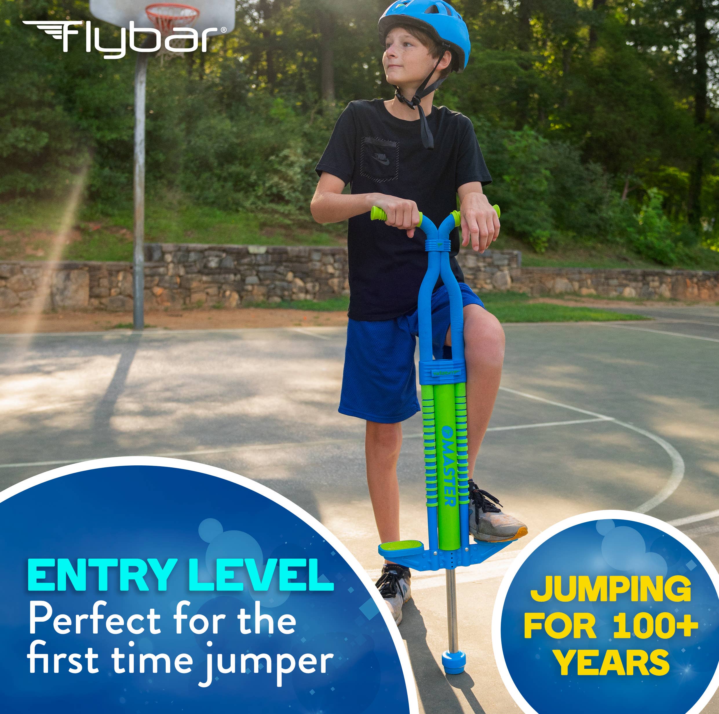 Blue Green Flybar Master Pogo Blue/Green for wholesale on Faire3