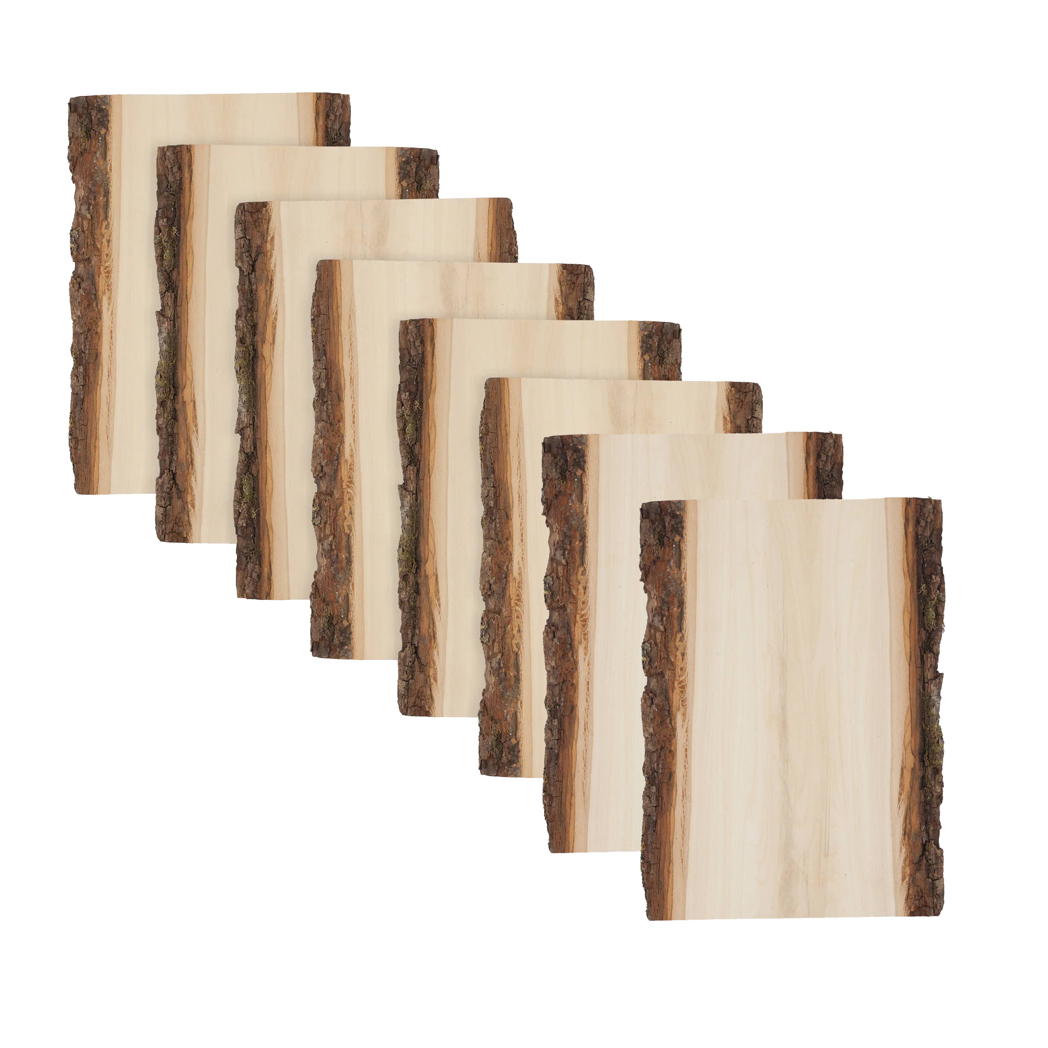 Foggy Bottom Woodworks LLC - Wholesale Craft Supplies - Premium Basswood Bark Live Edge Plank, Small1