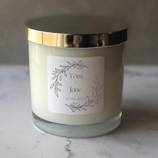 Ever Rose Candle Co. – wholesale Burkljus – 8 oz. vit | Glas torktumlare ljus | Privat etikett/anpassad2