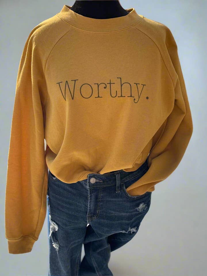 Worthy Cropped Sweatshirt for wholesale by Accentuate the Positive