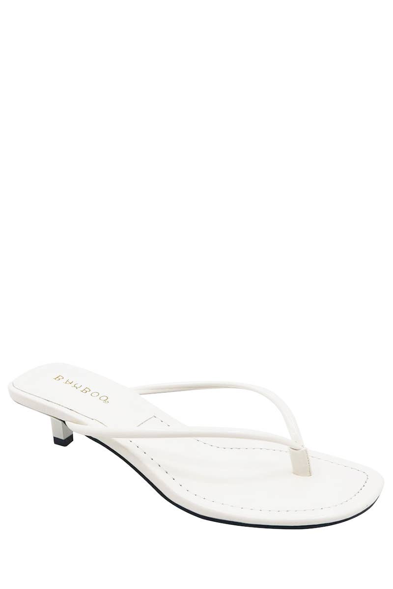 JOIA ACCESSORIES - Wholesale Sandals - Women's - FASHION THONG STRAP SLIP MINI HEEL, DAYLIGHT 01 123