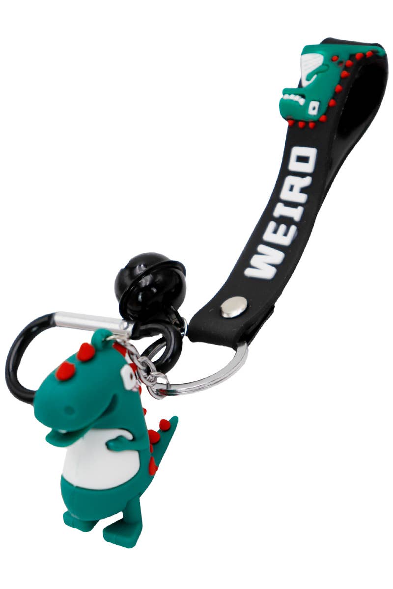 Cap Zone – wholesale Keychain – Unisex – Weird Dinosaur Dangle Silicone Key Chain1