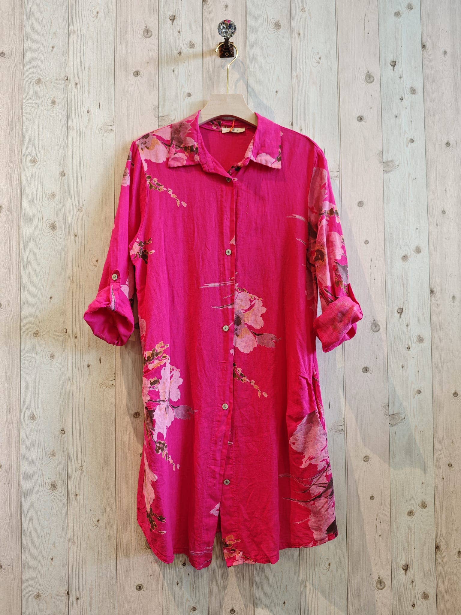 Linen & More – wholesale Klänning - Dam – REF 20272 KORT KLÄNNING MED 100% LINNETRYCK12