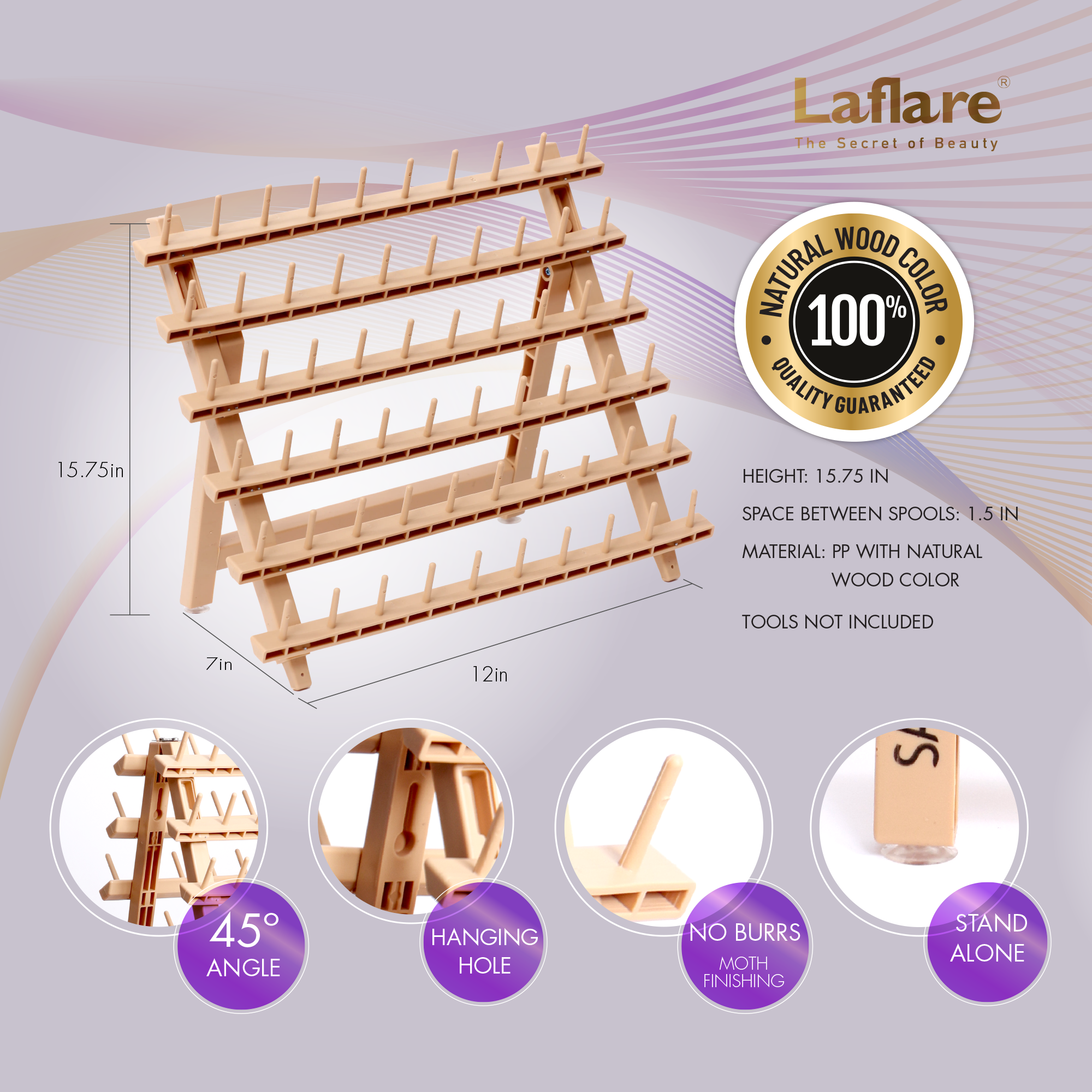 Laflare - Wholesale Hair Accessories Set - Women's - SANITEX BRAID RACK6