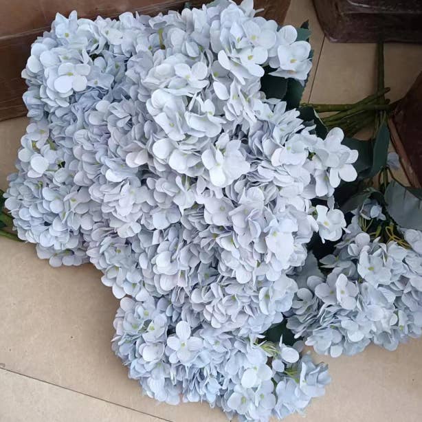 Sweet Home Deco - Wholesale Artificial Flowers - 18" Super Soft Silk Hydrangea Artificial Flower Bush