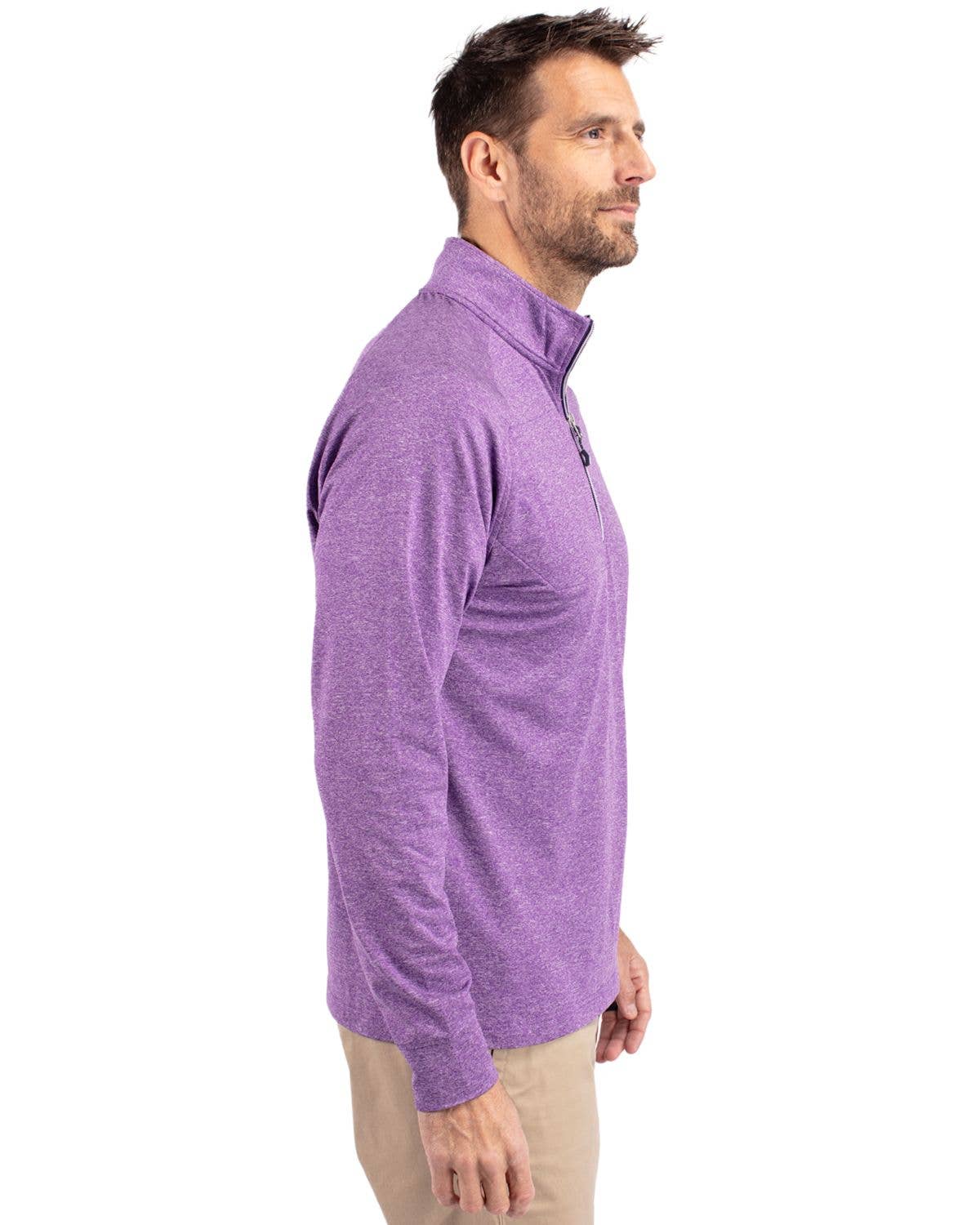 Cutter & Buck - Wholesale Sweatshirt - Men's - Cutter & Buck Adapt Eco Knit Heather Mens 1/4 Zip Pullover5