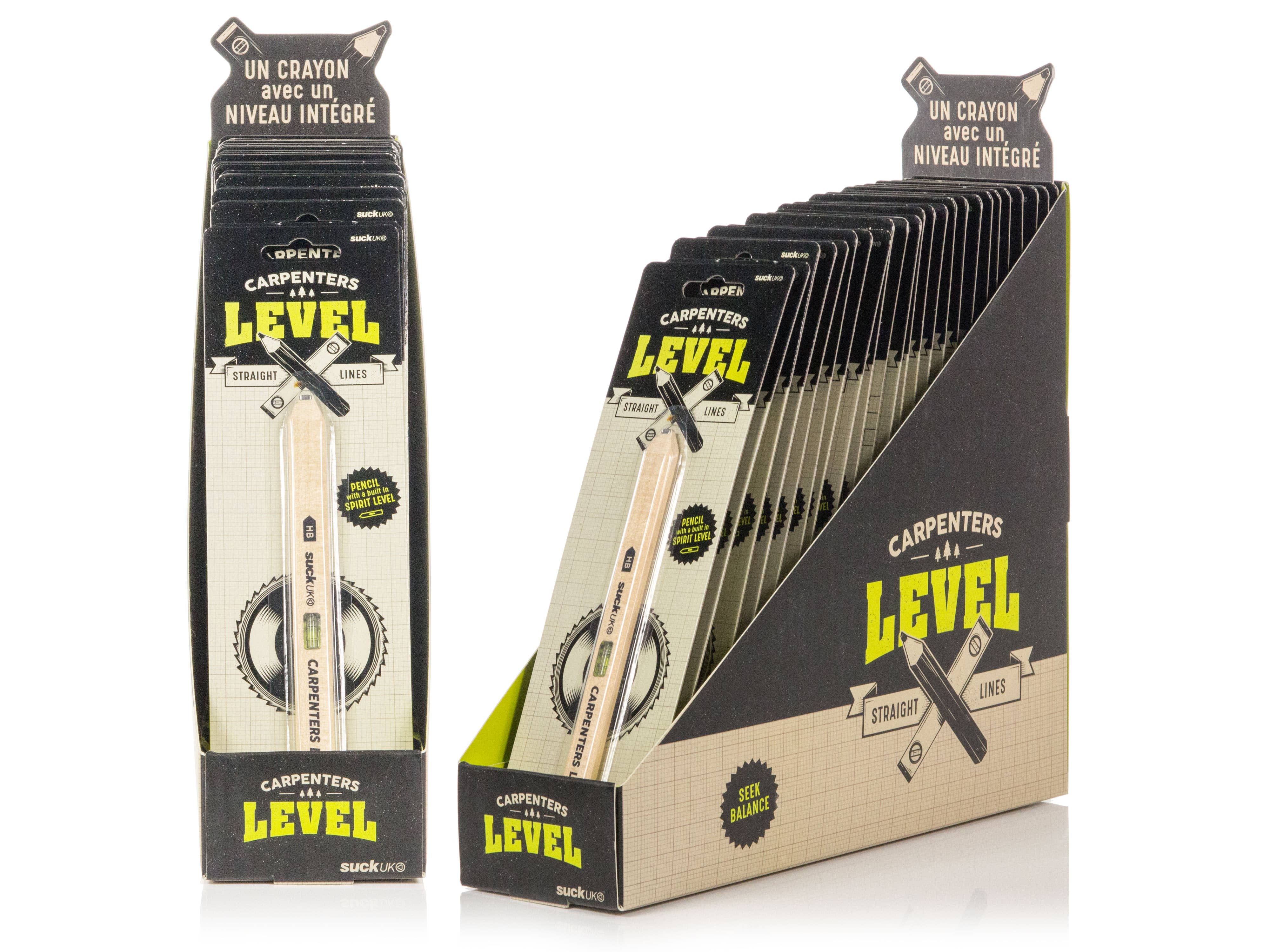 SUCK UK Ltd - USA - Wholesale Pencil - Carpenters Level Pencil3