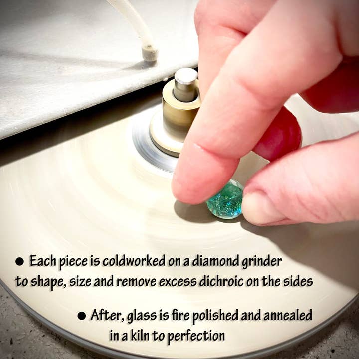 Flame Work Designs - Glass Jewelry - Wholesale Jewelry Set - Glass Earring Set, 3 Pairs of Studs - 9mm3