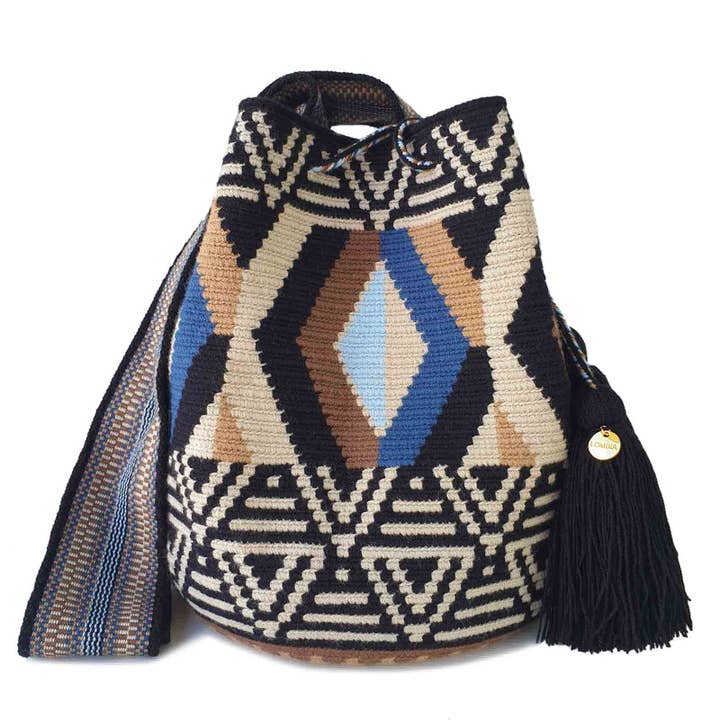 Traditionelle, beliebte WAYUU Tasche (Guaricha Größe L) für den Großhandel von Lombia + Co.