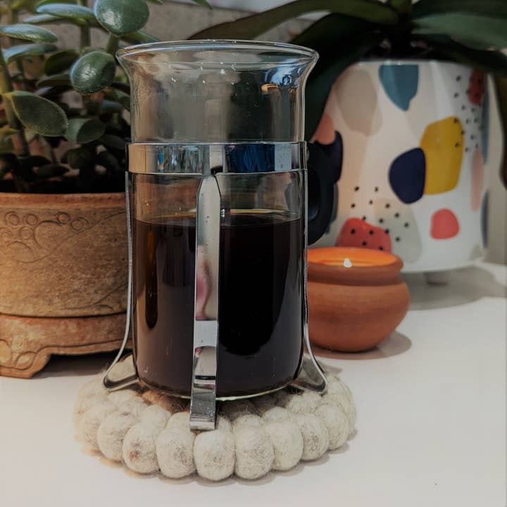Cool Trade Winds - Wholesale Coasters - Fun Felt Ball Coasters (Small)