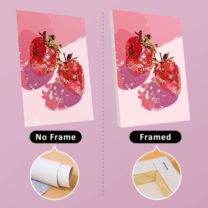 Paint Your Numbers - Wholesale DIY craft kit - Disco Fruit Series 6 Pack Mini Paint by Numbers Kit11