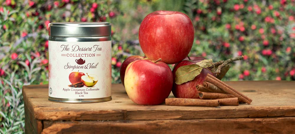 Simpson & Vail - Wholesale Loose Tea - Apple Cinnamon Coffeecake Black Dessert Tea - 4 Ounce Tin5