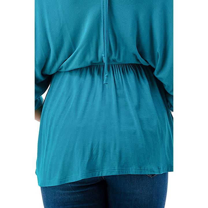 INDIGO HERMIONE KIMONO TOP (TEAL) - VT2352 for wholesale on Faire9