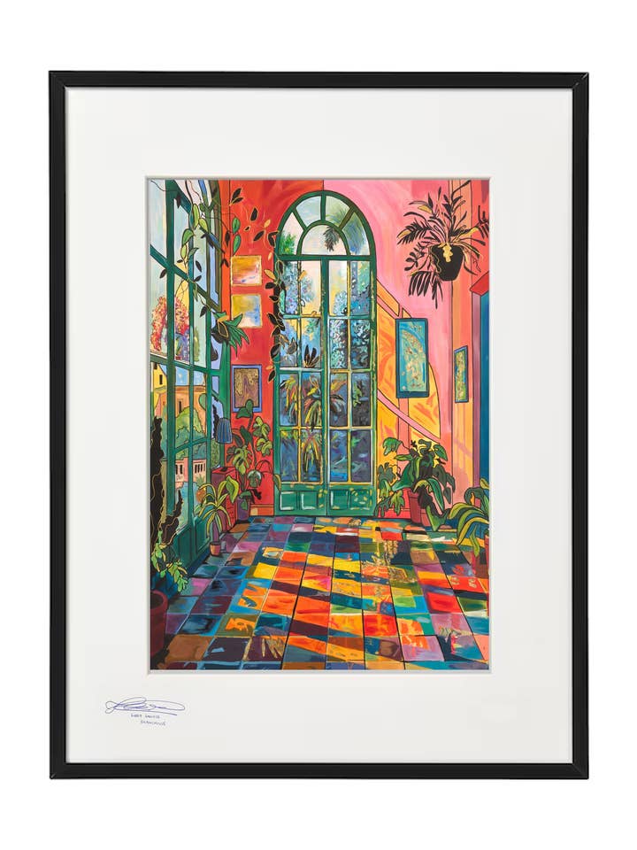 Sunrise Moroccan Inspired Painted Art - Limited Edition for wholesale by Blanchouse