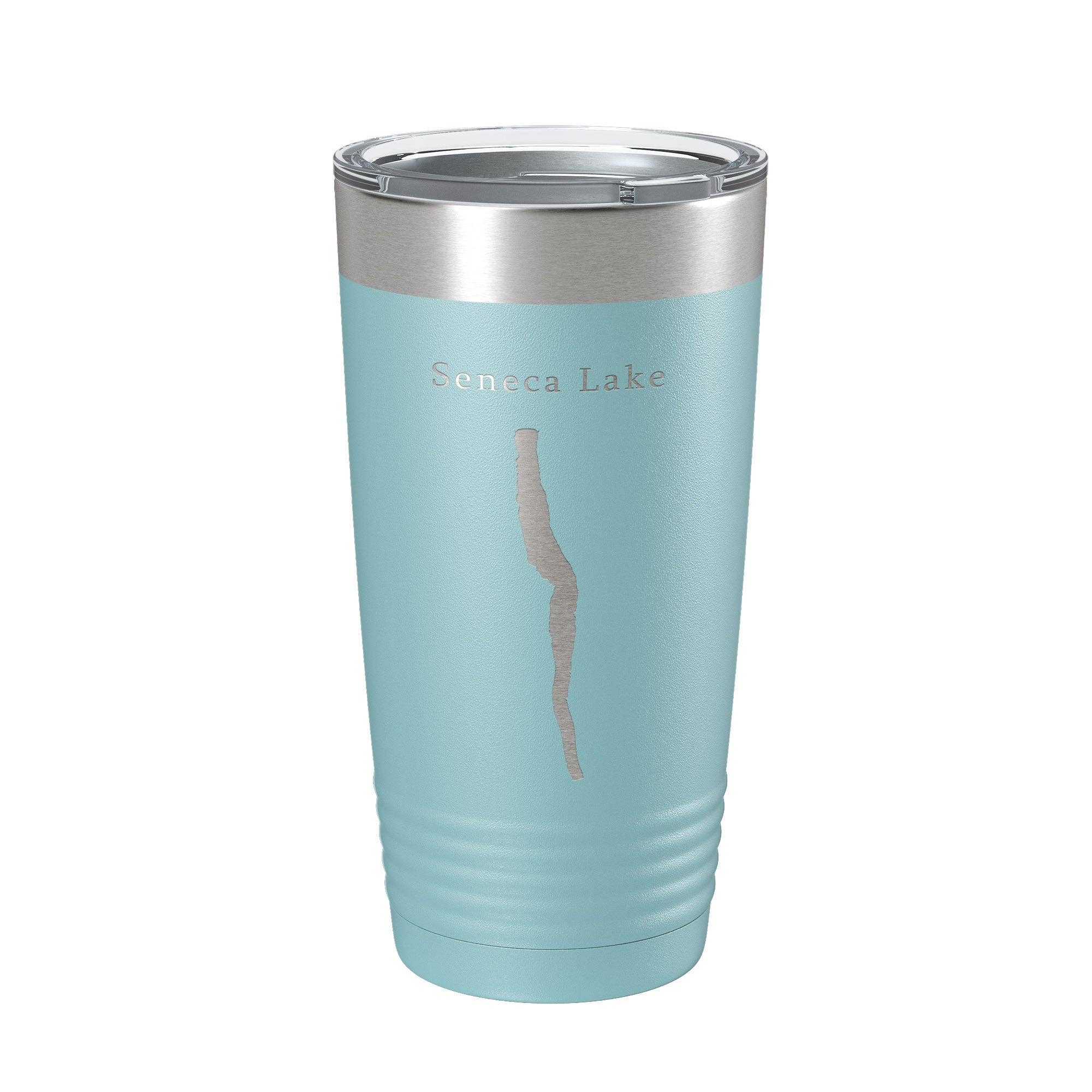 CarveBright - Wholesale Geïsoleerd drinkgerei - Seneca Lake Map Tumbler reismok geïsoleerde lasergegraveerde koffiekop New York 20 oz13