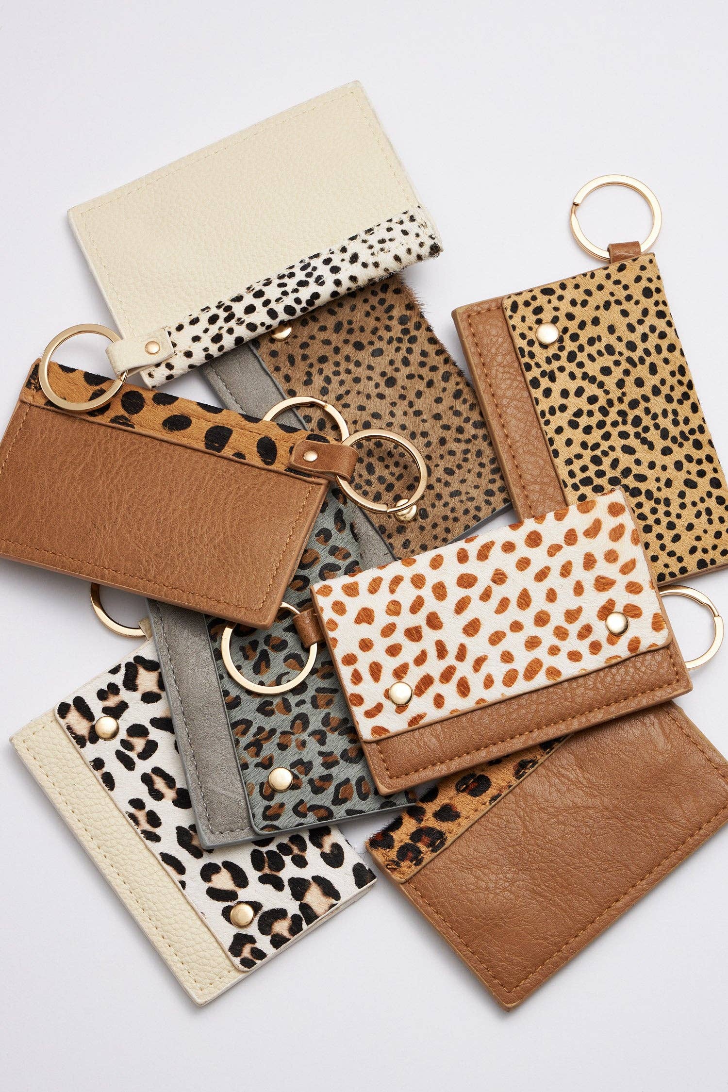 Frem - Wholesale Keychain - Women's - Chic Animal Print Card Holder Keychains7