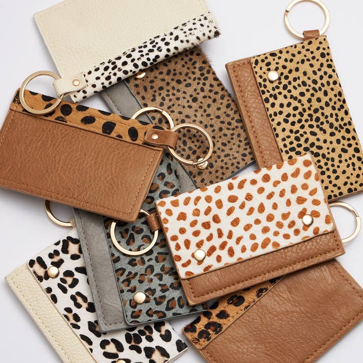 Frem - Wholesale Keychain - Women's - Chic Animal Print Card Holder Keychains7