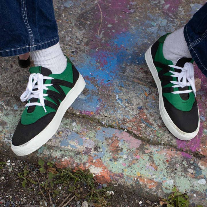 VAER - Wholesale Lifestyle Sneakers - Men's - Green White Phoenix Sustainable Sneaker — Circular&Upcycled5