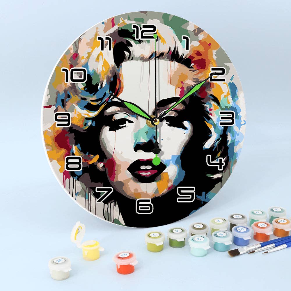 Paint Your Numbers - Wholesale DIY Craft Kit - Paint the Moment – Pop Icon Clock Kit8