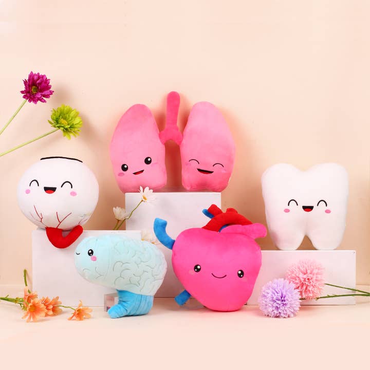 Ensemble de joie pour nouveau-nés pour le cœur, les poumons, le cerveau, les yeux et les dents pour la vente par Nerdbugs