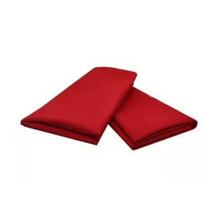 Handmade Red Linen Napkins (set of four) for wholesale by Qube Luxe by Debbie Marks