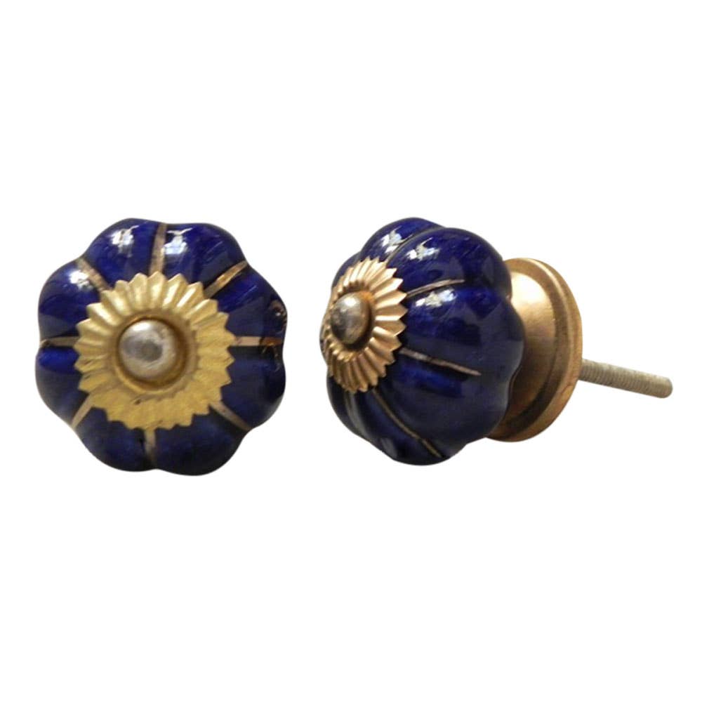 1 Piece Blue Modern Ceramic Drawer Door Knobs Handles for wholesale on Faire0