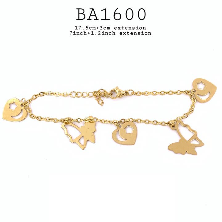 Gold Silver Stainless Steel Link Bracelet for wholesale by Nisso & Co. NYC Jewelry Wholesale