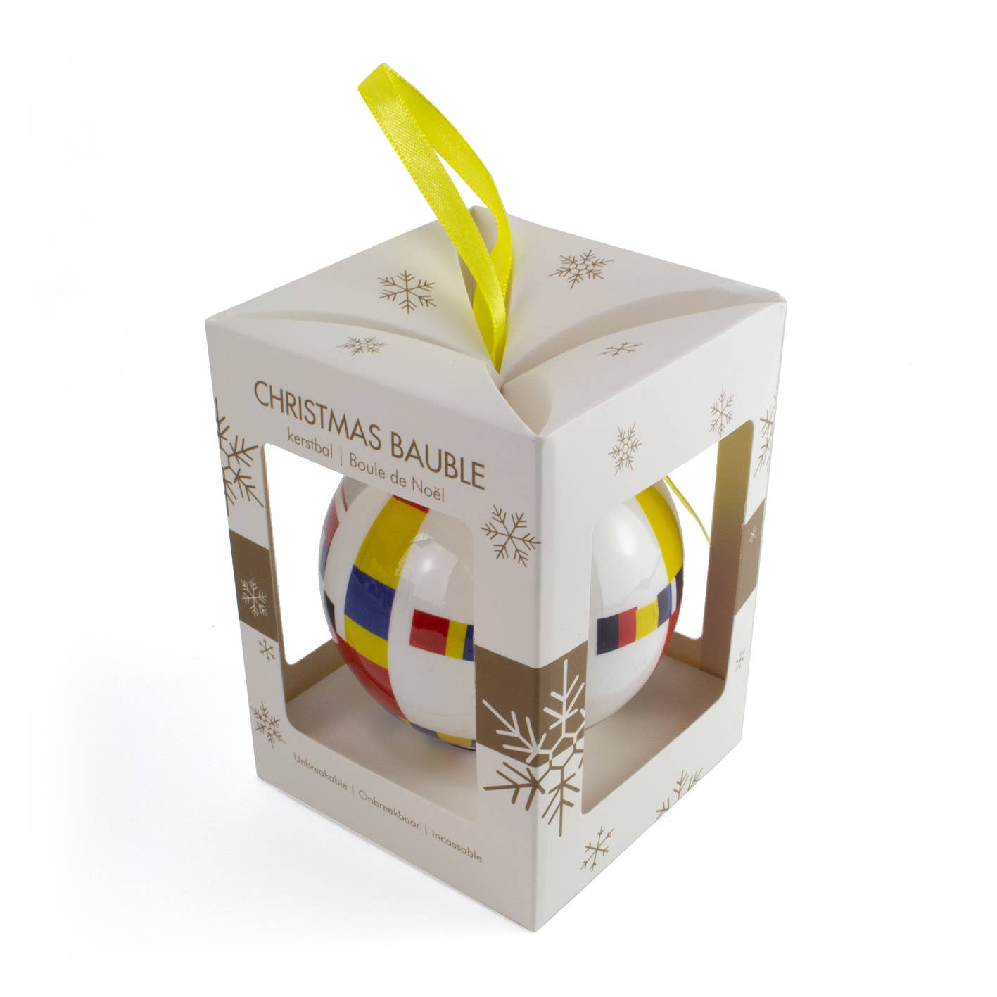 MUSEUM WEBSHOP - Wholesale Ornament - Mondriaan Boogie Woogie Unbreakable Christmas Ornament1