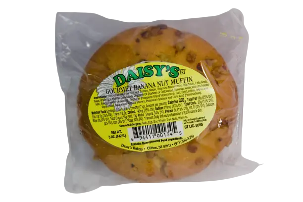 Long Island Candy Factory - Wholesale Cake - Daisy's Gourmet Banana Nut Muffins 4 oz 12 ct0