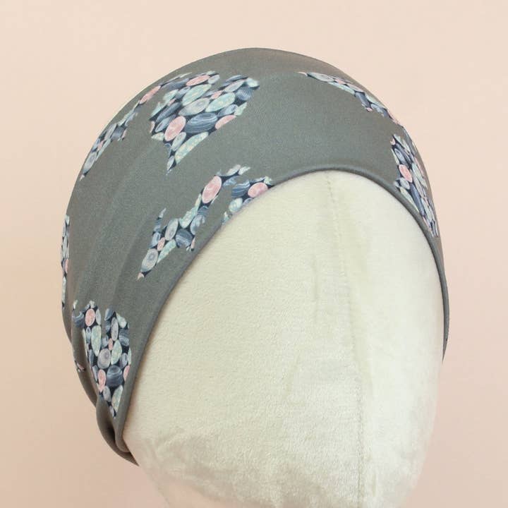 Rock Hound Michigan Stretch Headband for wholesale by The Sassy Olive Handmade Headbands