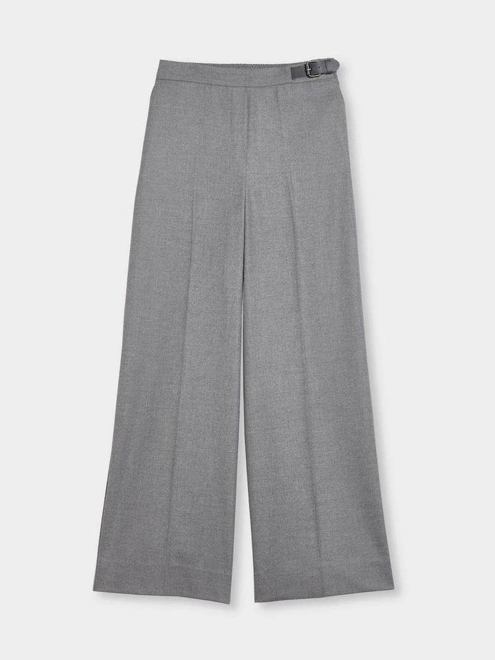 Pantalon en flanelle à ceinture latérale pour la vente par Spoon