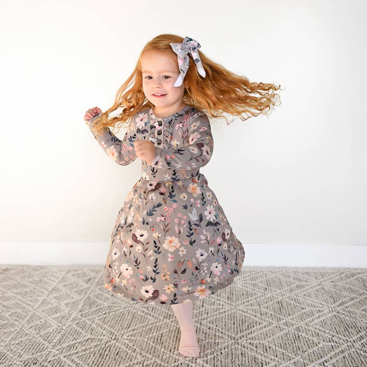 Gigi and Max - Wholesale Dress - Kids - Tatum TUTU DRESS Bamboo Floral Kids Clothing7