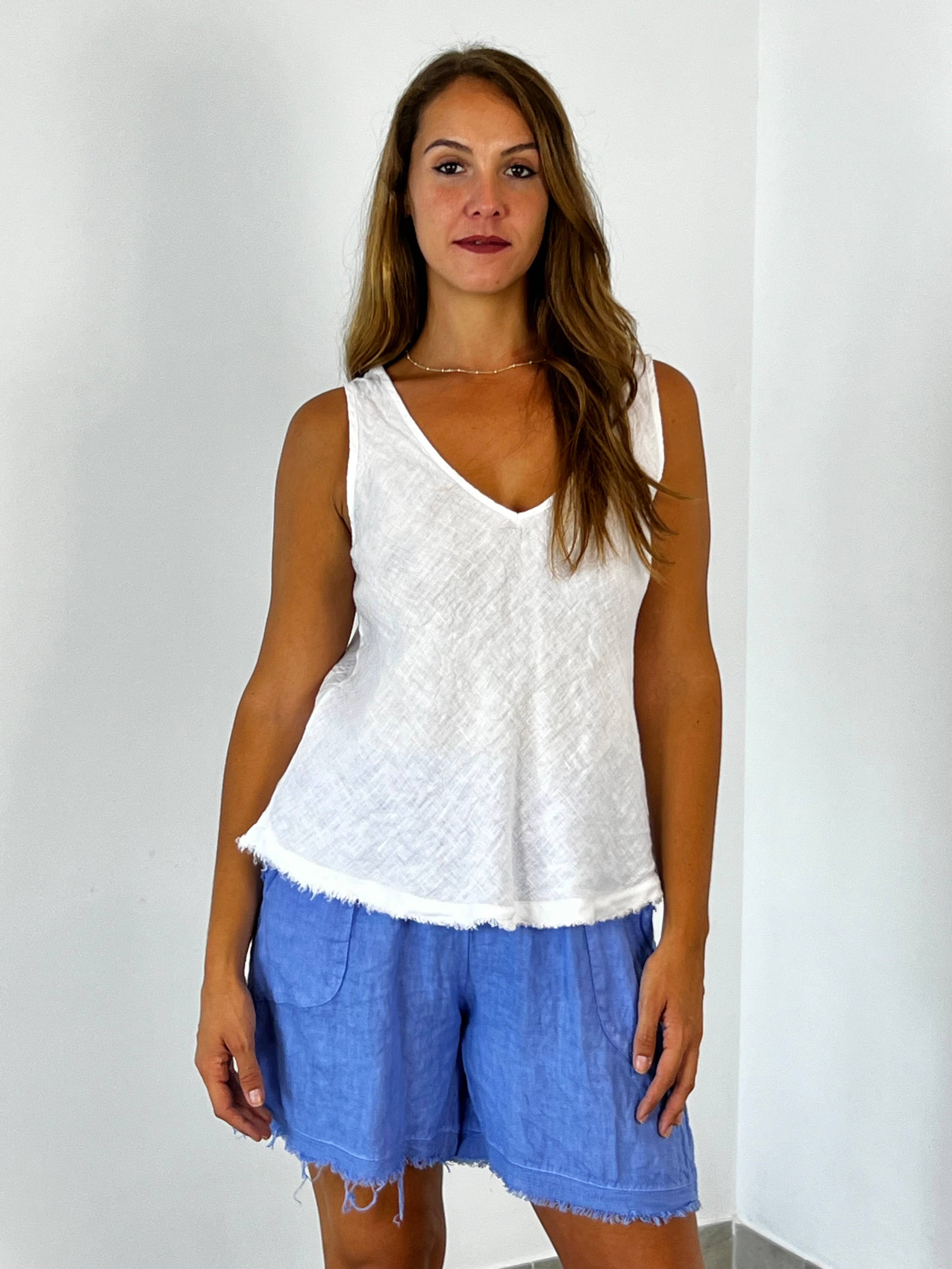 Linen & More - Wholesale Tank Top - Women's - REF 21591 100% SISA LINEN T-SHIRT19