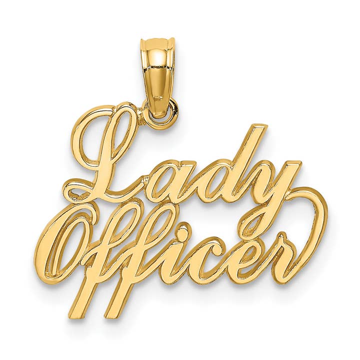 10k LADY OFFICER Charm för wholesale av Sophia Jewelers