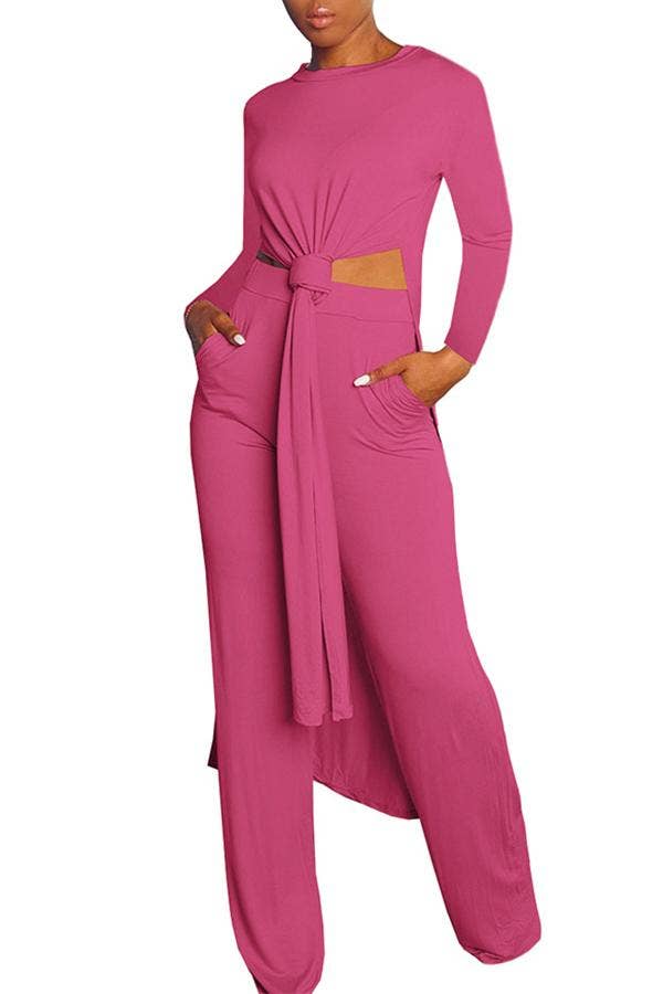 MB Fashion Wholesale - Wholesale Top & Pant Set (NOT Loungewear) - Women's - MB FASHION STYLISH SIDE SLIT CASUAL SET 118678