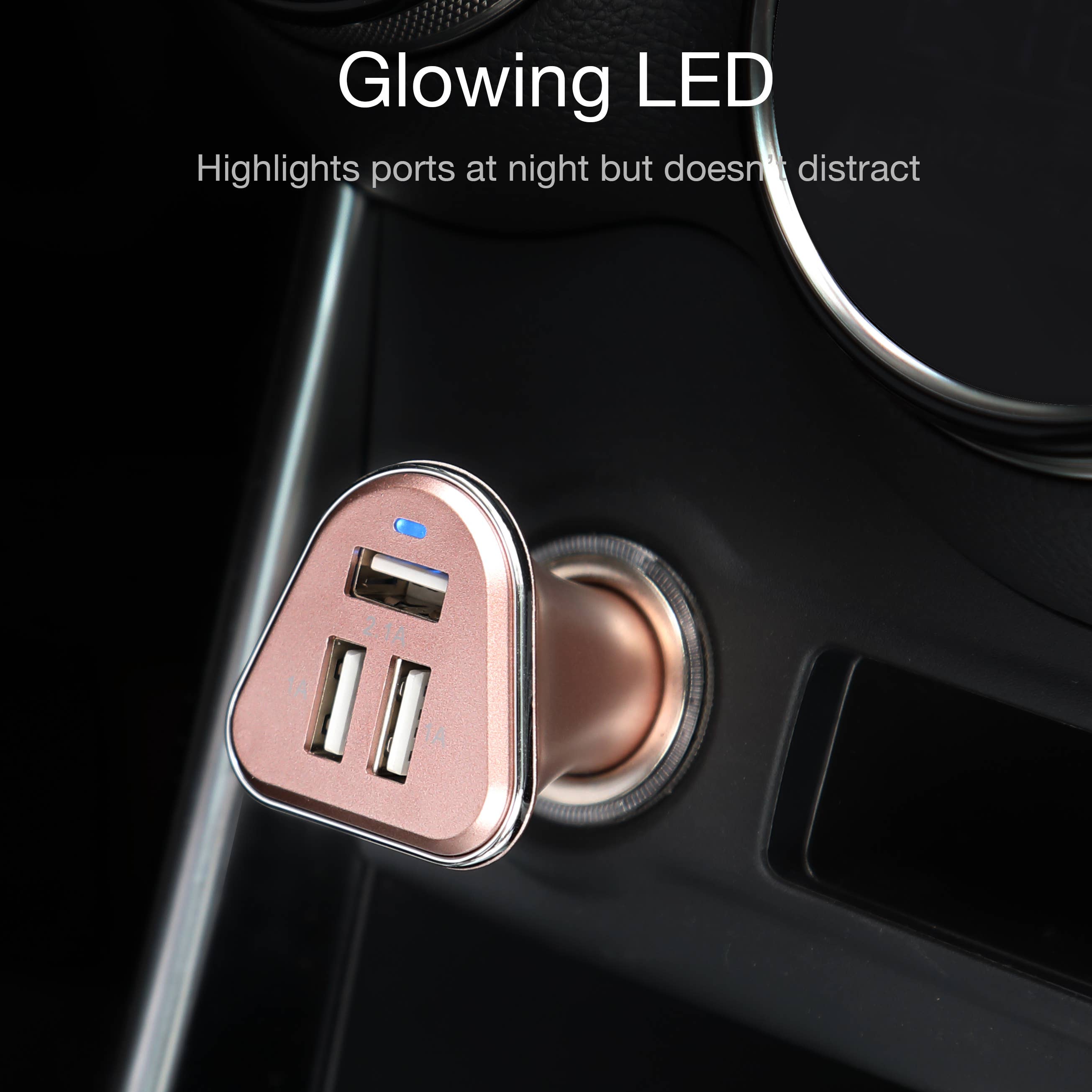 LAX Gadgets - Wholesale Portable Charger - USB 3 Ports Fast charger for Cars (Retail Packaging)2