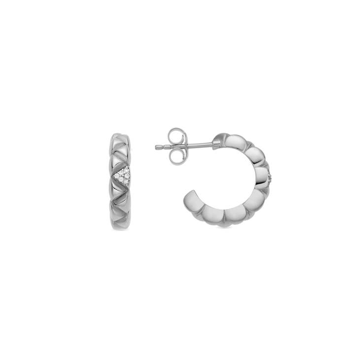 Pendientes Luxenter de Plata de Ley 925 y Circonita Brillante acabado rodio - Imwa para venta al por mayor de Luxenter