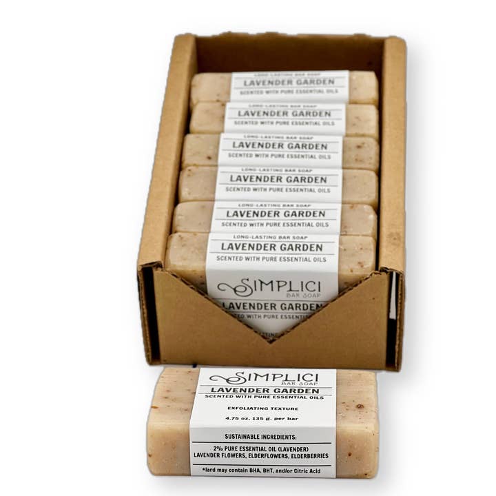 Simplici Soap Factory - Wholesale Bar Soap - SIMPLICI Lavender Garden Natural Bar Soap (w/ essential oil)3