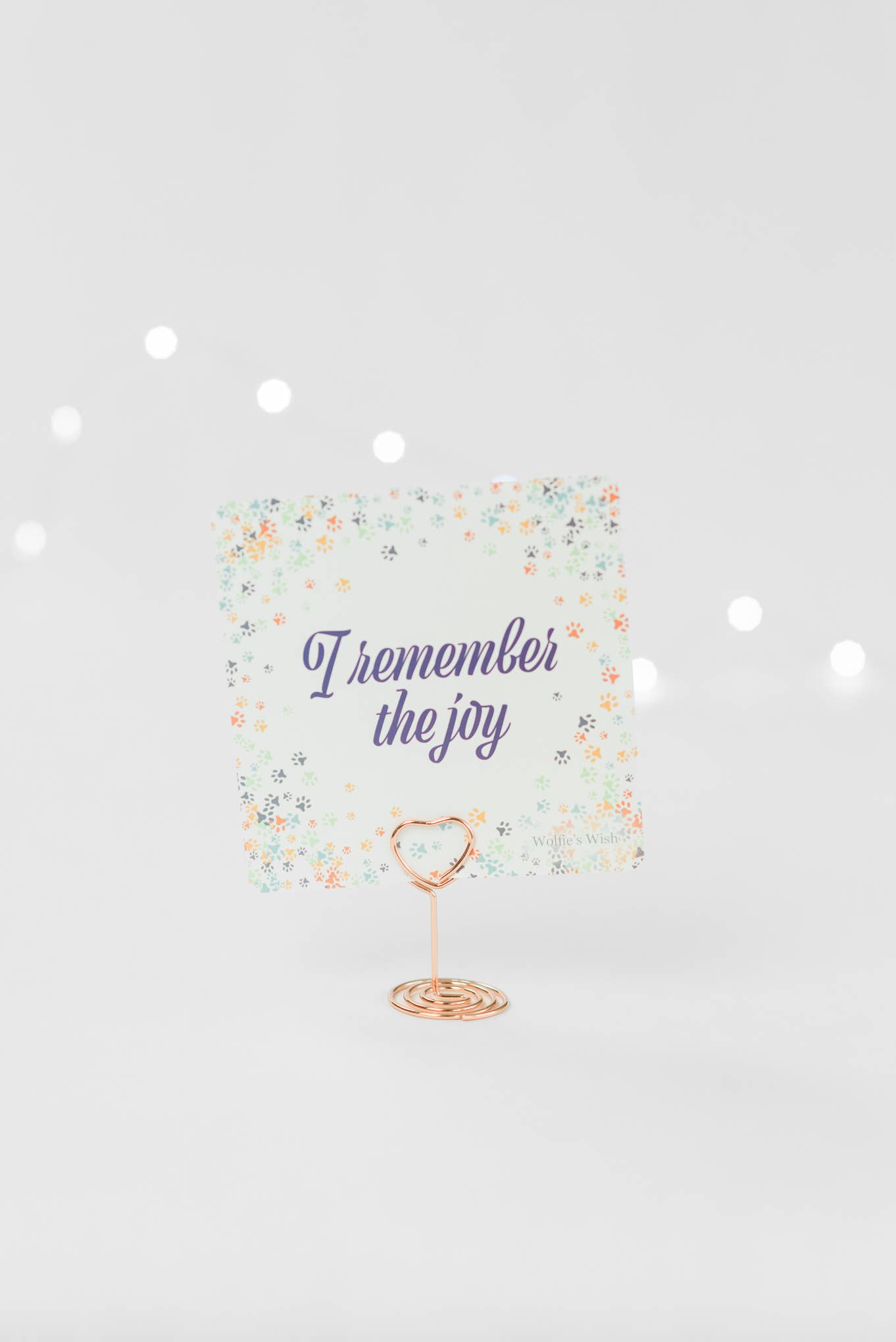 Wolfie’s Wish - Vente Urne - Cartes de deuil en cas de perte d'un animal de compagnie, jeu de cartes d'affirmation6