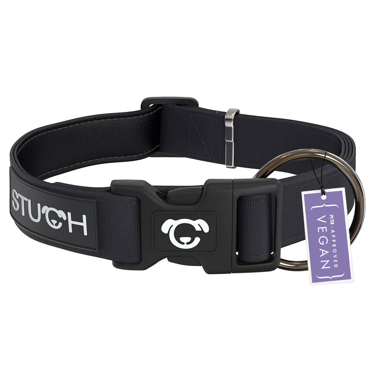 STUCH - Wholesale Pet Collar - Dog - Padded dog collar - black0