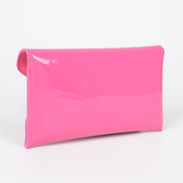 3AM BY H&D ACCESSORIES - Wholesale Clutch Bag - Women's - ENAMEL ENVELOPE CLUTCH