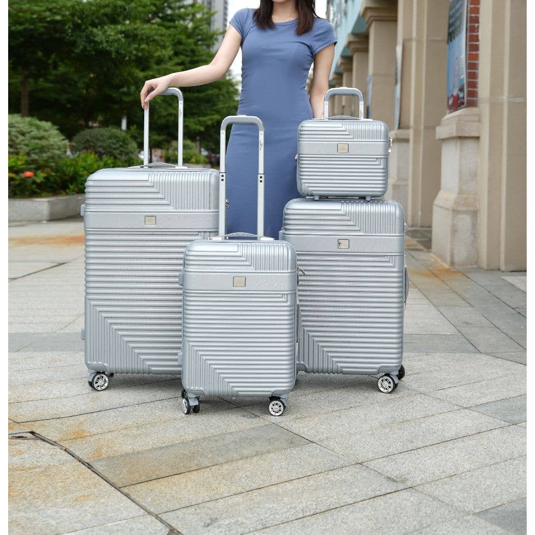 MKF Collection - Wholesale Luggage - Mykonos Luggage Set- Extra Large, Large, Medium and Small1