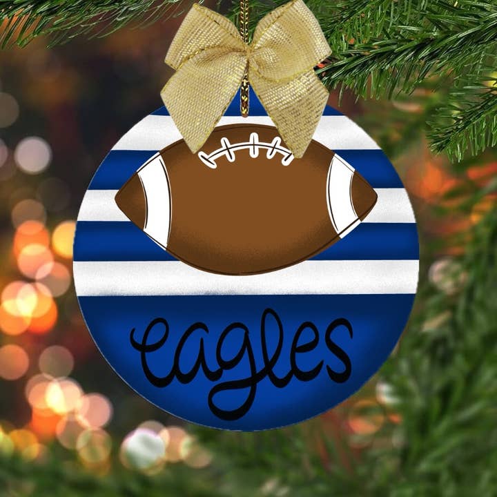 on the Bayou - Wholesale Ornament - Custom football High school mascot Christmas ornaments