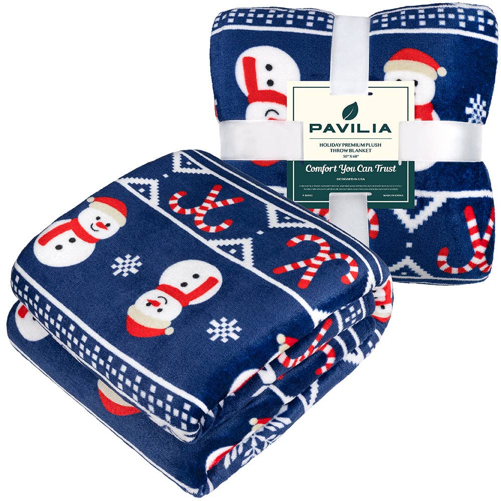 Pavilia – wholesale Prydnadsfilt – Pavilia julfleecefilt med säsongsmotiv76