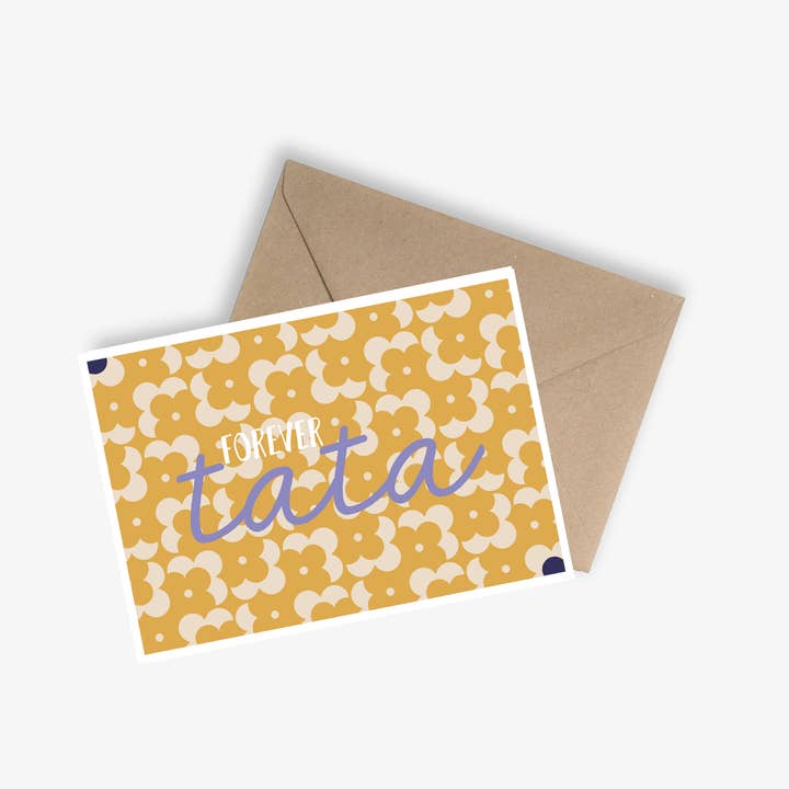 LE PAPIER GRAPHIQUE - Wholesale Baby Card - Tata / Tonton (aunt and uncle) - Simple Card5