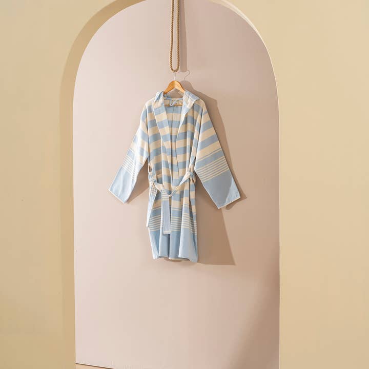 Kikoya - Wholesale Robe - Unisex - Bathrobe Turkish Cotton LightWeight Summer Hood Kimono Robe 10