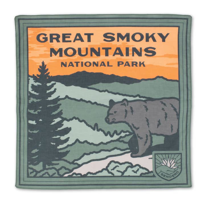Bandana du parc national des Great Smoky Mountains pour la vente par Sendero Provisions Company