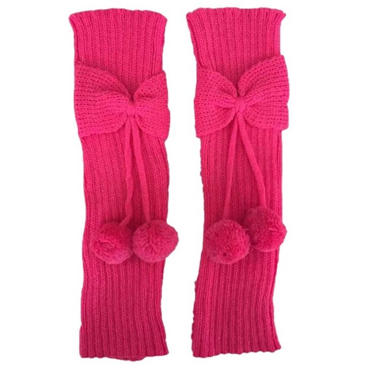 Children's Butterfly Bow Hanging Knitted Sock Cover for wholesale by Plush Looks